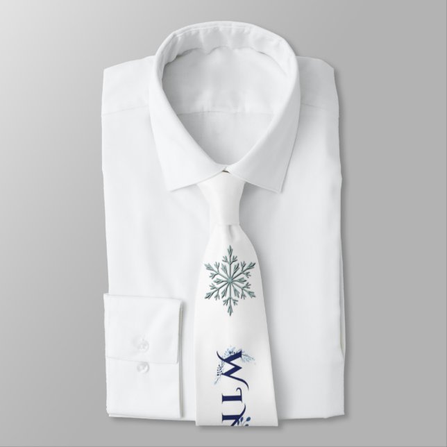 Winter Snowflake Tie (Tied)