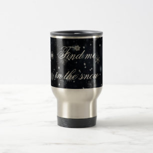 Winter snowflake travel mug