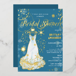 Winter Snowflake Wedding Dress Bridal Shower