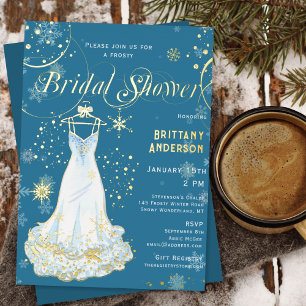 Winter Snowflake Wedding Dress Bridal Shower
