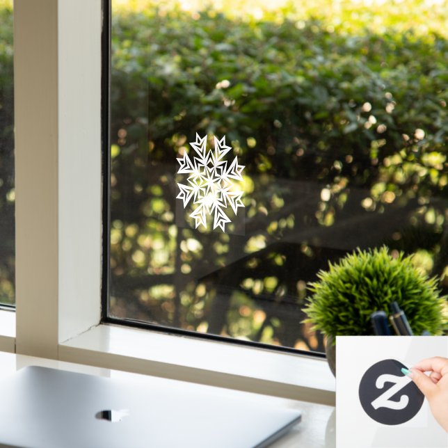 winter snowflake window cling (Office)