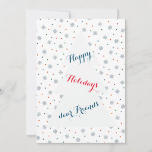 Winter snowflakes and dots pattern