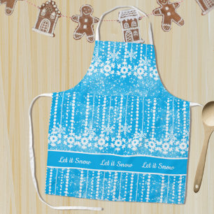 Winter Snowflakes Baking Apron