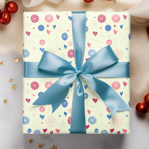 Winter Snowflakes Christmas Holiday Pattern Wrapping Paper