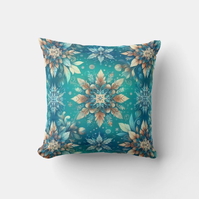 Winter Snowflakes  Cushion (Front)
