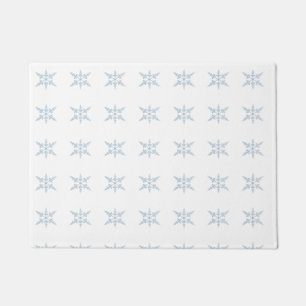 Winter Snowflakes Door Mat