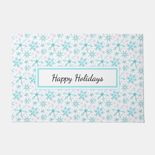 Winter Snowflakes Doormat (Front)