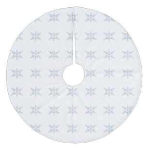 Winter Snowflakes Fleece Tree Skirt