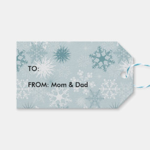 Winter Snowflakes Gift Tags