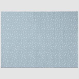Winter Snowflakes Ice Blue Retro Inspired Tissue Paper