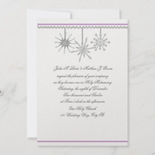 Winter Snowflakes Invitation