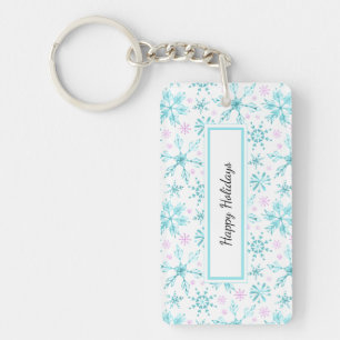 Winter Snowflakes Key Ring