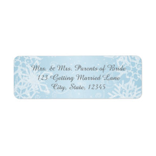 Winter Snowflakes Label