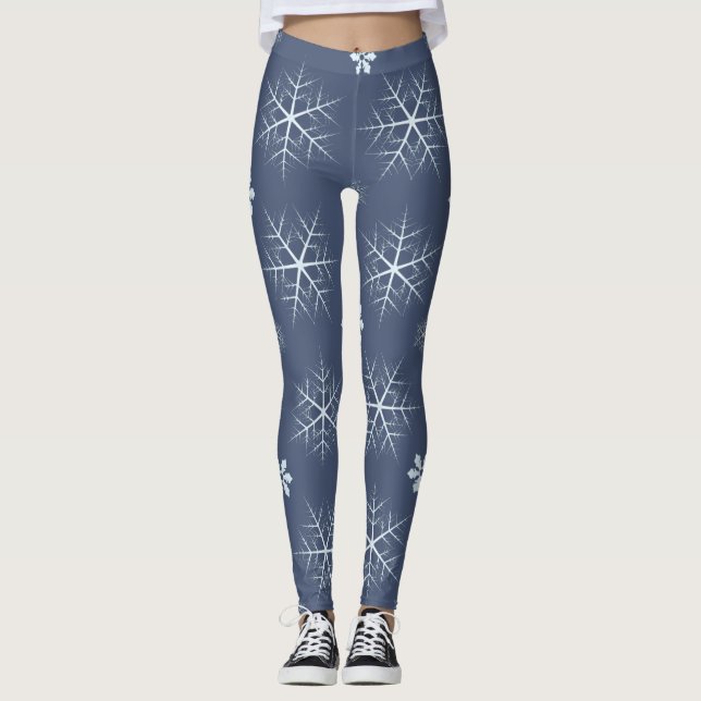 winter snowflakes leggings (Front)