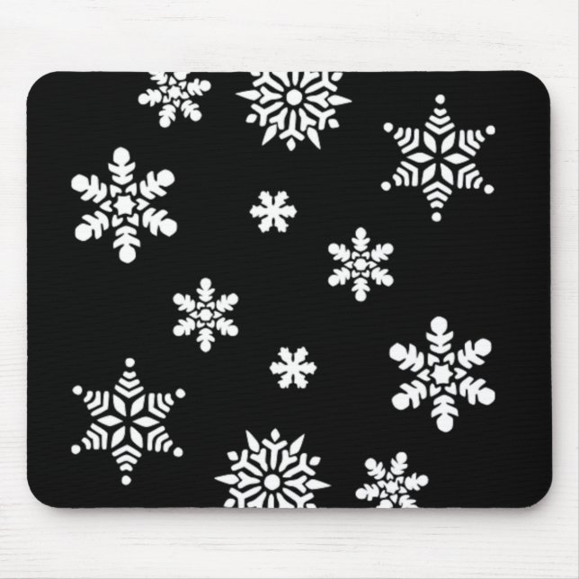 WINTER SNOWFLAKES MOUSE MAT (Front)