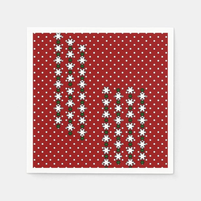 Winter Snowflakes Napkin (Front)