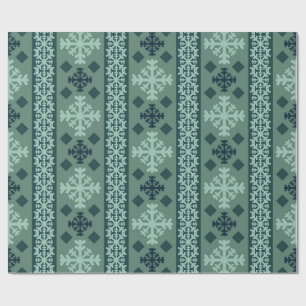 Winter Snowflakes Nordic Wrapping Paper