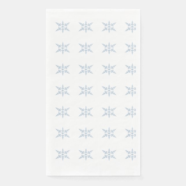 Winter Snowflakes Paper Napkin (Front)