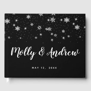 Winter snowflakes party/wedding Guest book