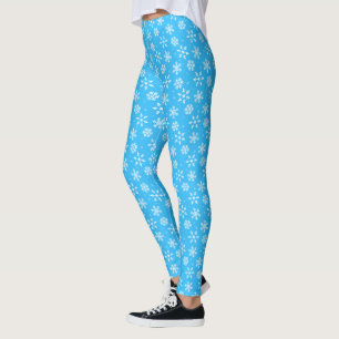 Winter Snowflakes Pattern Leggings