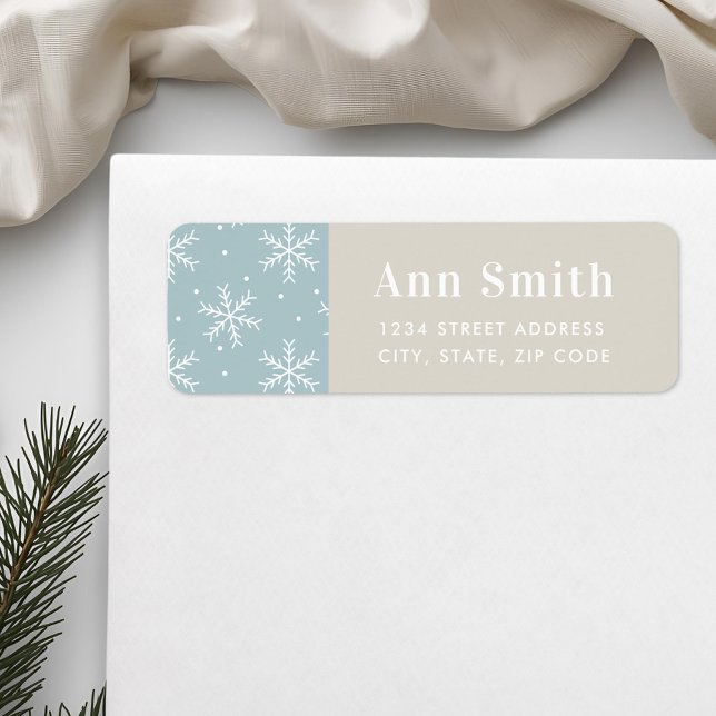 Winter Snowflakes Personalised Return Address (Creator Uploaded)