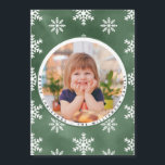 Winter Snowflakes Photo Family Name Christmas Card<br><div class="desc">Winter Snowflakes Photo Family Name Christmas Card features your beautiful photo surrounded by snowflakes and is personalised with "Merry Christmas" and your family name. What a lovely way to send out your holiday greetings this Christmas season. Our Christmas card template makes it so simple to customise your card. If you...</div>