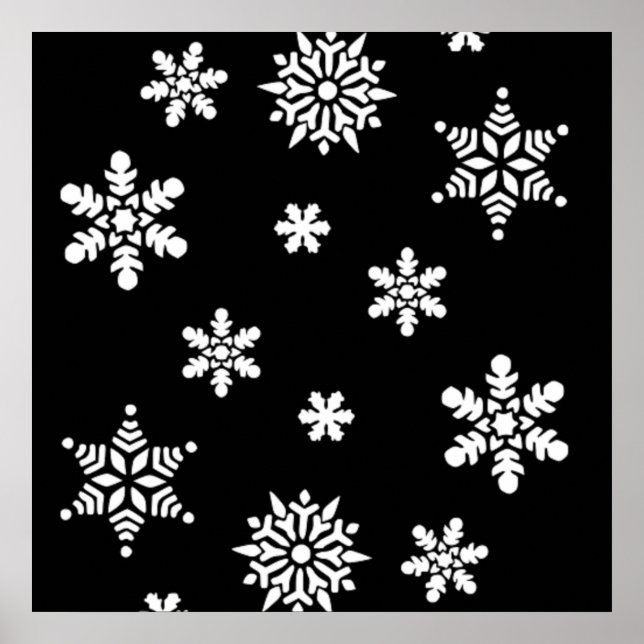 WINTER SNOWFLAKES POSTER (Front)