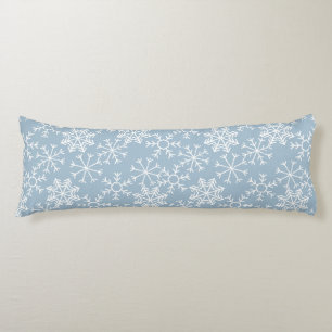 Winter SNOWFLAKES seamless pattern + your ideas Body Cushion