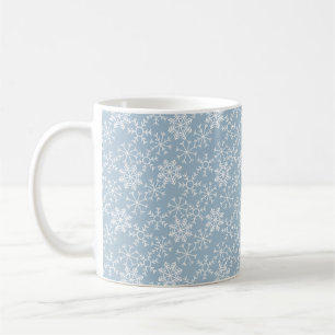 Winter SNOWFLAKES seamless pattern + your ideas Coffee Mug