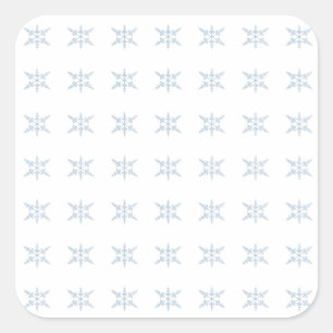 Winter Snowflakes Square Sticker
