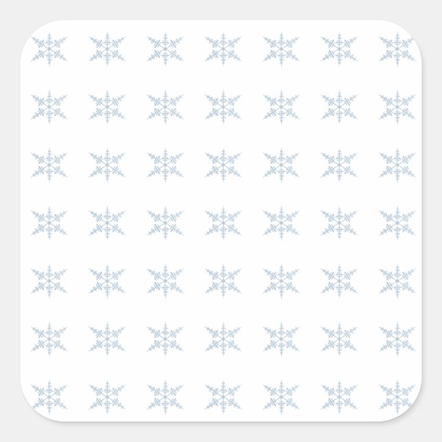 Winter Snowflakes  Square Sticker (Front)