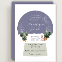 Winter Snowglobe White Baby Shower