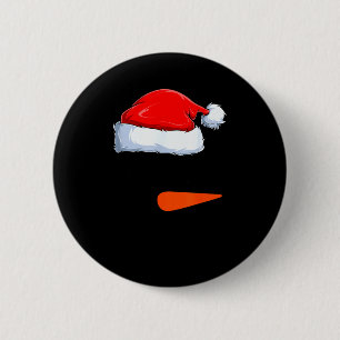 Winter Snowman Face Costume Christmas Snowman 6 Cm Round Badge
