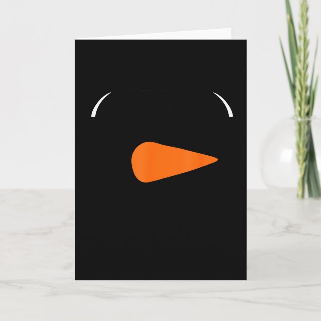 Winter Snowman Face Eyelashes Christmas Xmas For B Card (Front)