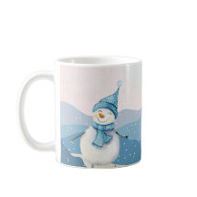 Winter Snowman Hot Drink Mugs