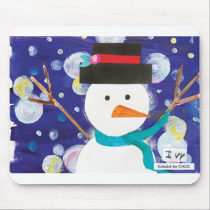 Winter Snowman Mouse Mat