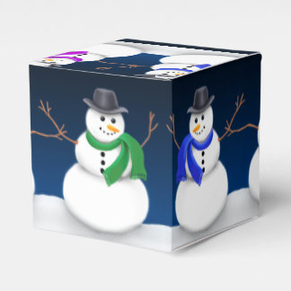 Winter Snowman Party Favour Gift Box