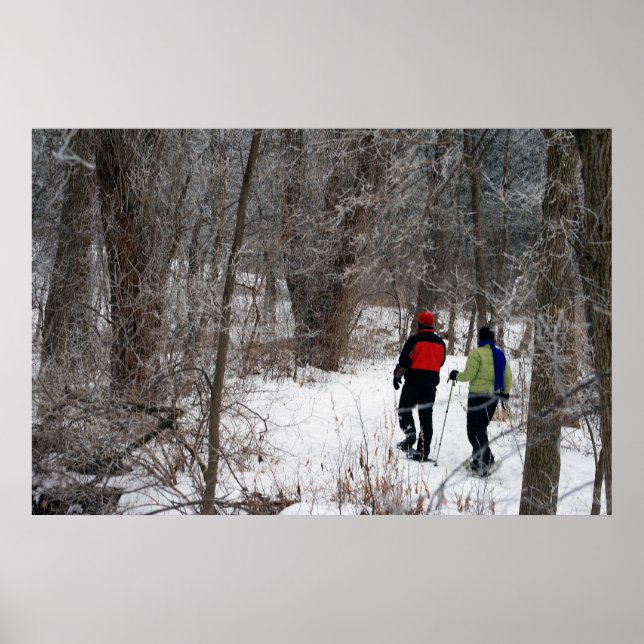 Winter Snowshoeing Poster (Front)