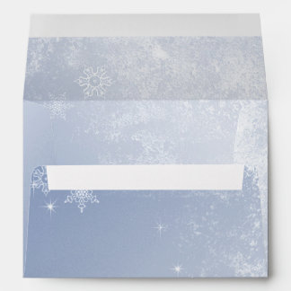 Winter SnowWedding Invitation Envelope