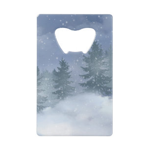 Winter Snowy Forest Zippo Lighter