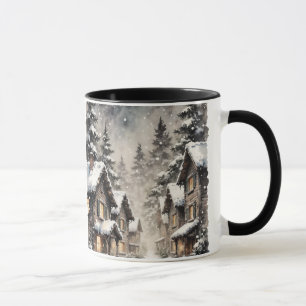 Winter Snowy Scene Mug
