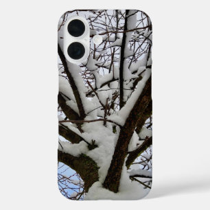 Winter Snowy Tree Crown Photo - iPhone 16 Case