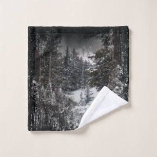Winter Snowy Trees   Snowy Forest Bath Towel