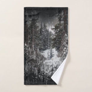 Winter Snowy Trees   Snowy Forest Bath Towel