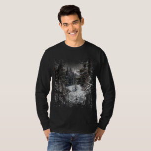 Winter Snowy Trees Snowy Forest Print t shirt