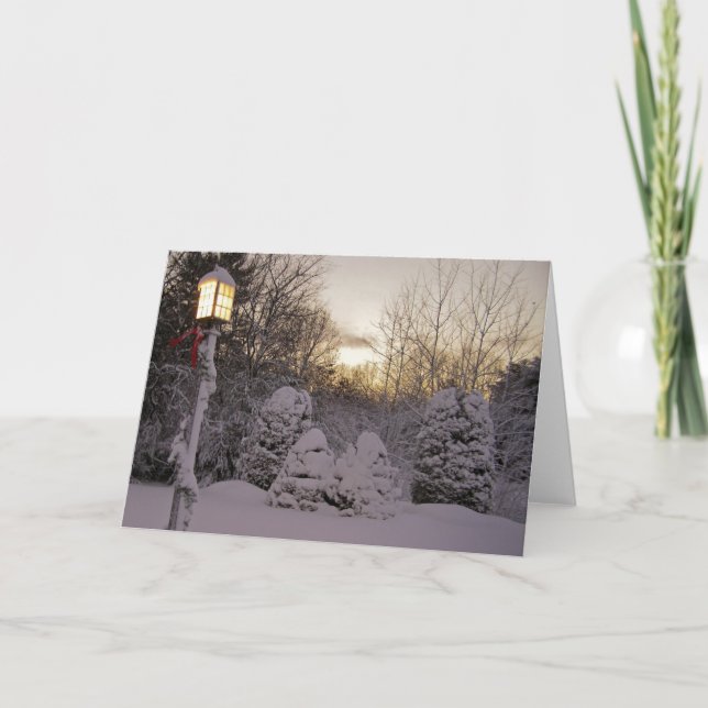 Winter Solstice (Blank) Holiday Card (Front)