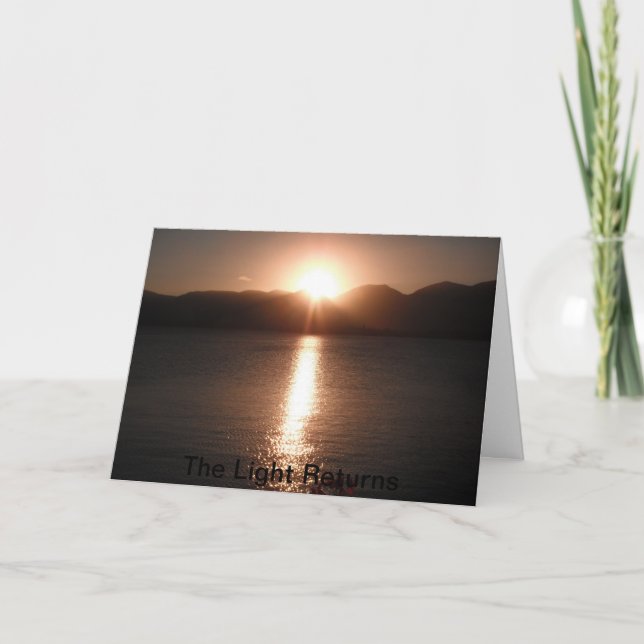 Winter Solstice Blessing Holiday Card (Front)