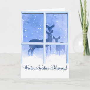 Winter Solstice Blessings Card
