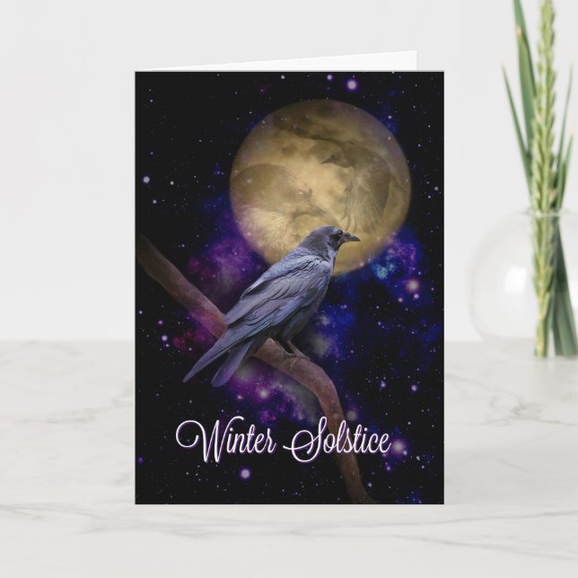Winter Solstice Blessings Card (Front)