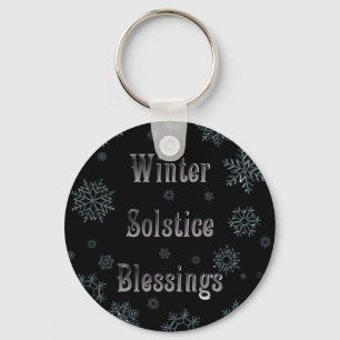 Winter Solstice Blessings  Key Ring